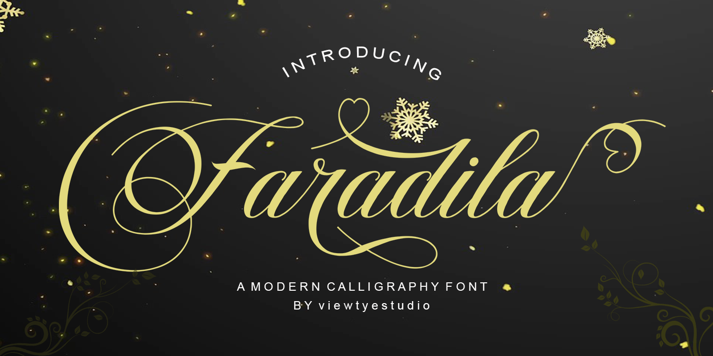 Example font Faradila #1